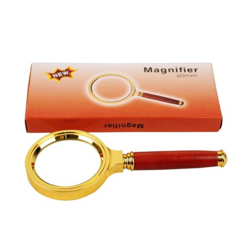 Лупа (Magnifier 60мм) коричневая упаковка